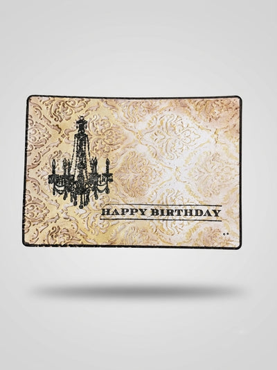 Grand Chandelier , Damask Birthday Card