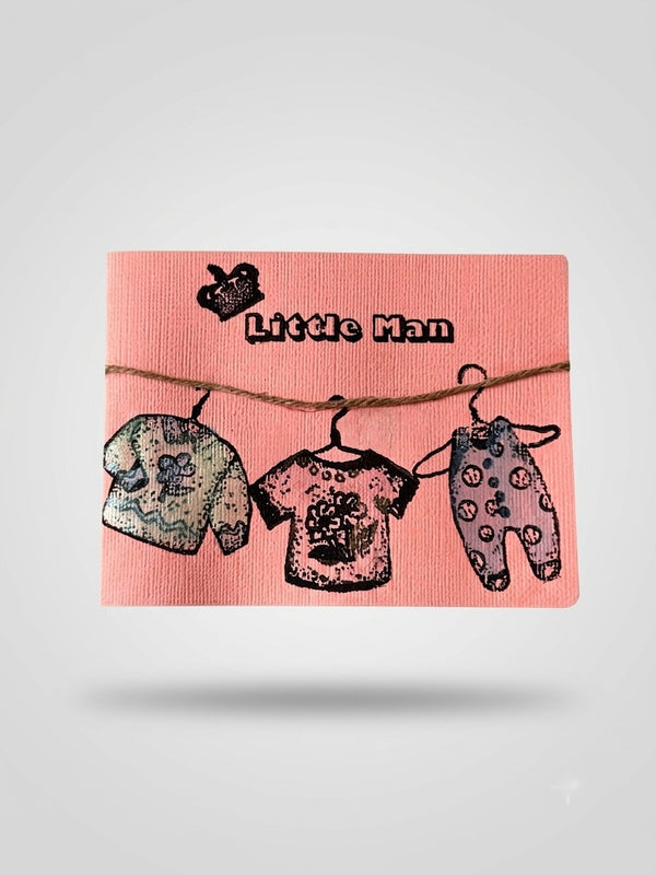 Little Man baby shower cover