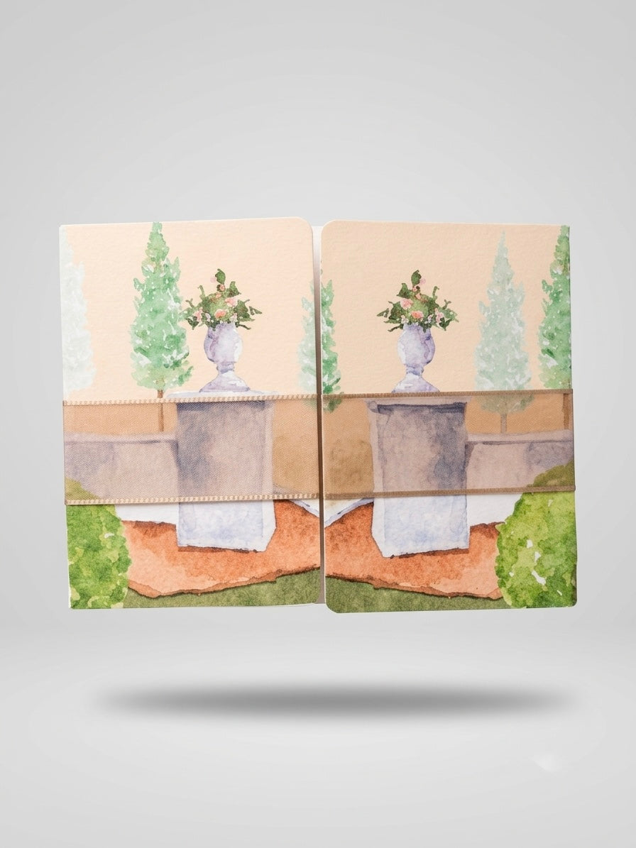 Watercolour Garden — Urn Card