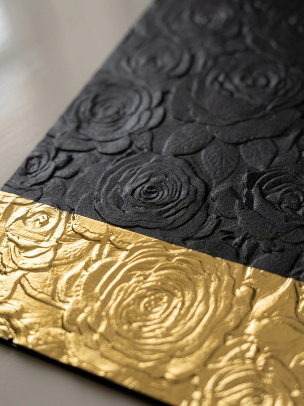 Rose Emboss with Gold detailing Cover